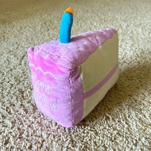 NWT Stuffed Happy Birthday cake slice